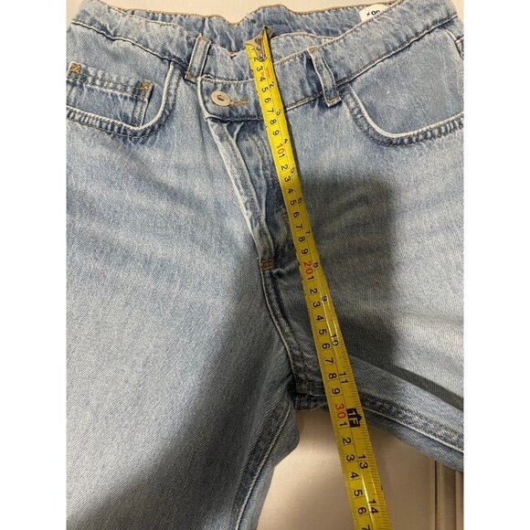 COLLUSION x004 Stepped Waistband Dad Jeans in Blue Light Size 28/26 Petite - Picture 15 of 16